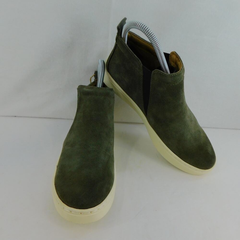 Sofft Women's Army Green Suede Britton Chelsea Waterproof Leather Size 6 New - Picture 2 of 11